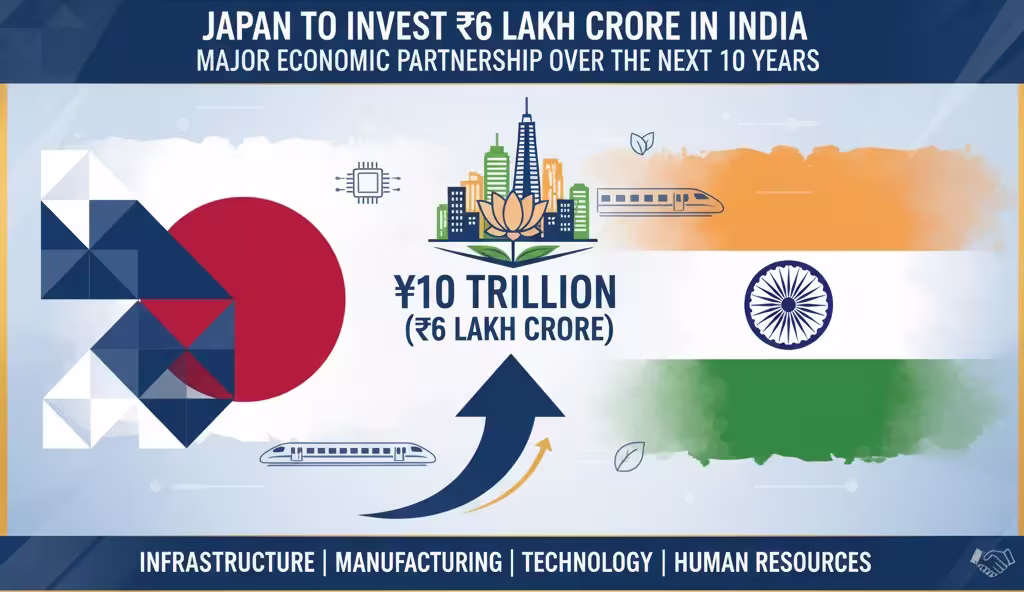 ,भारत में 6 लाख करोड़ रुपये निवेश